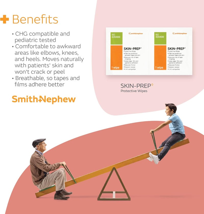Smith&nephew Smith & Nephew Skin-Prep Protection Dressing Wipes - 50 Count Box - Image 5